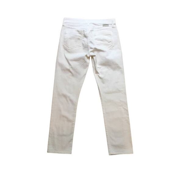 Goldsign by J Crew Straight Leg Ivory Cream Denim Jeans Size 28 - Picture 5 of 8